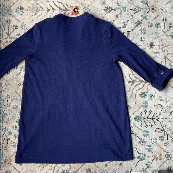 LILY PULITZER Navy Cotton Tunic - Picture 8 of 8